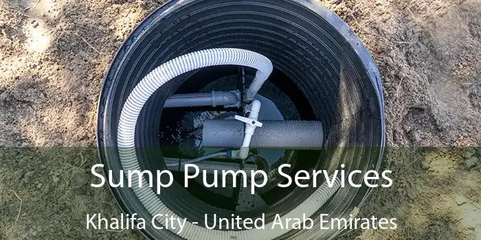 Sump Pump Services Khalifa City - United Arab Emirates