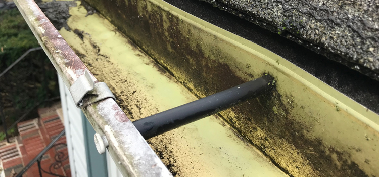 gutter leak repair